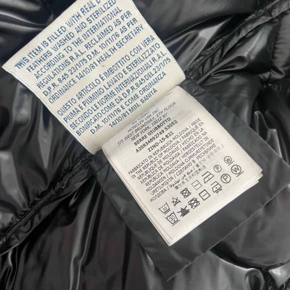 Moncler Shiny Black Down Jacket - Picture 6 of 11
